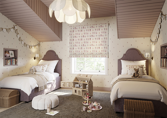 Fairy Cakes, Cupcake Sponge - Twist&Fit Roman Blind - Image 6